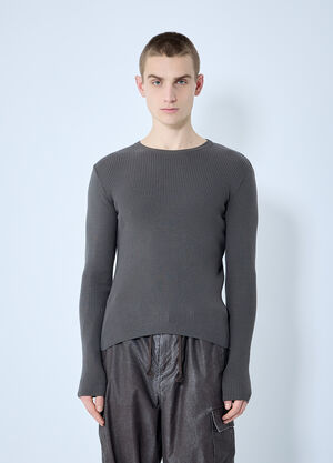 Our Legacy Compact Rib Sweater Brown our0160007