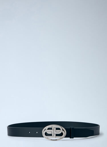 LN-CC® - Balenciaga: Oval BB Belt - Black Balenciaga Oval BB Belt Black bal0165021
