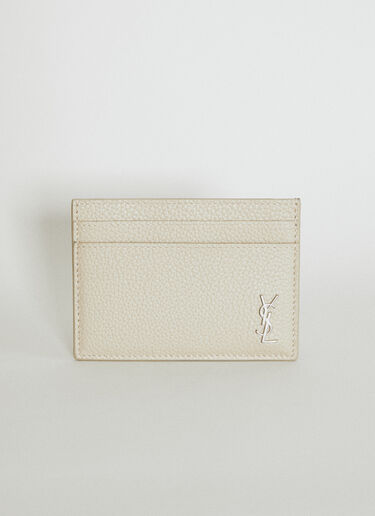 Saint Laurent Tiny Cassandre Cardholder Beige sla0154053