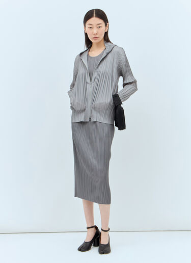 Pleats Please Issey Miyake 褶裥连帽运动衫 灰色 plp0257035