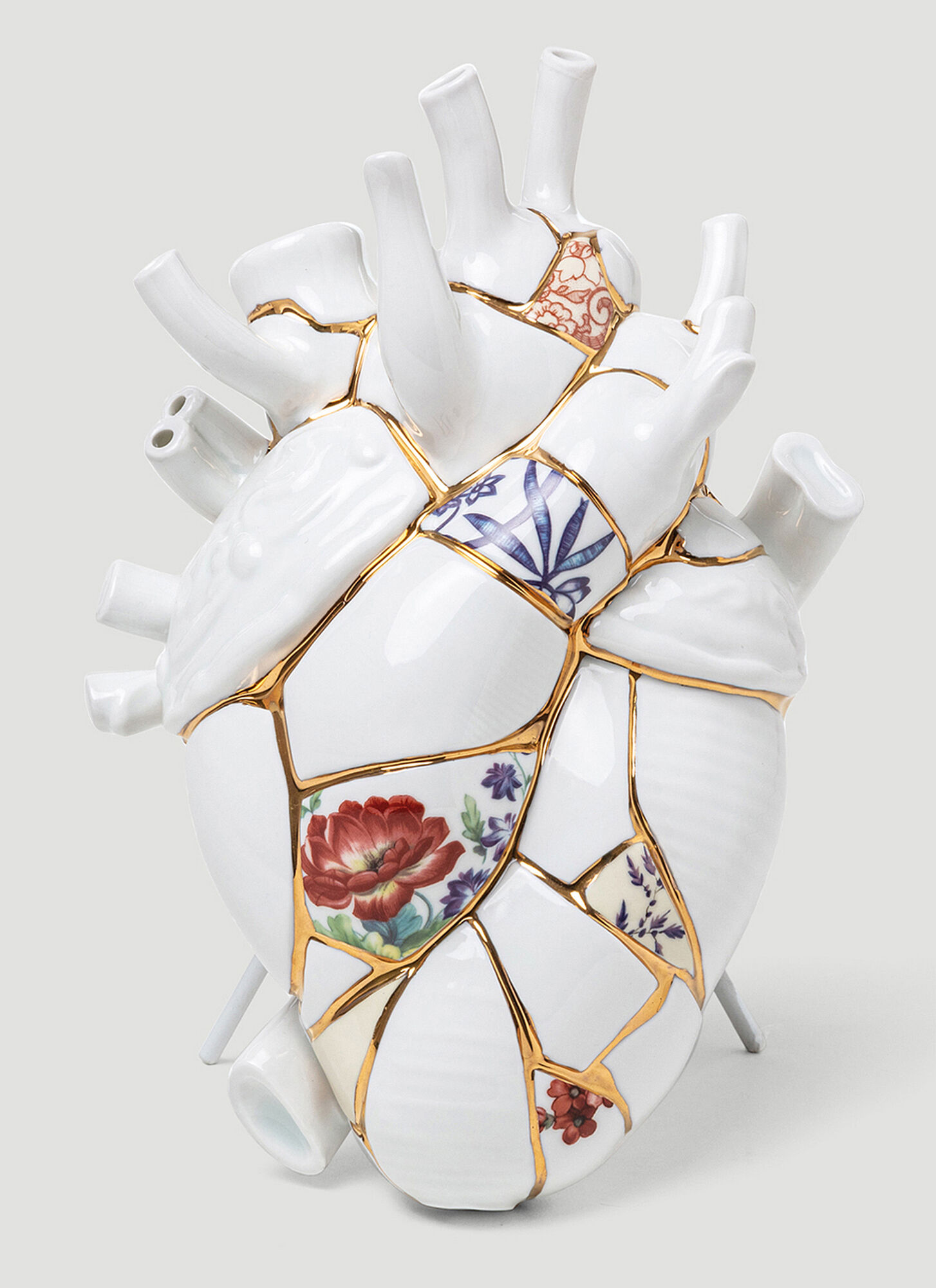 Shop Seletti Love In Bloom Kintsugi Vase In Multicoloured