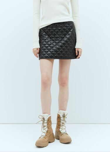 Moncler 퀼팅 마감 미니스커트 블랙 mon0257033