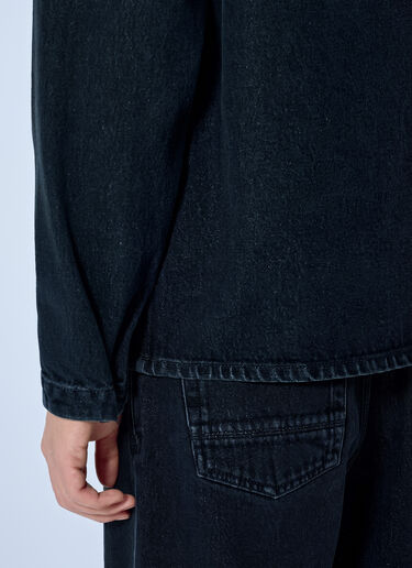 LN-CC® - Stone Island: Denim Overshirt with Utility Pocket - Blue Stone Island Denim Overshirt with Utility Pocket Blue sto0165104