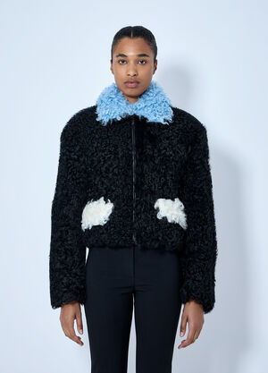 Marni Curly Shearling Jacket Black mni0265007