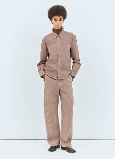 Lemaire Fitted Denim Shirt Pink lem0258014