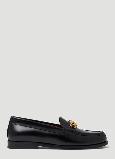 Valentino Chainlord Loafers Black val0149020