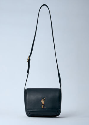 Saint Laurent Nikki Leather Saddlebag Black sla0259101