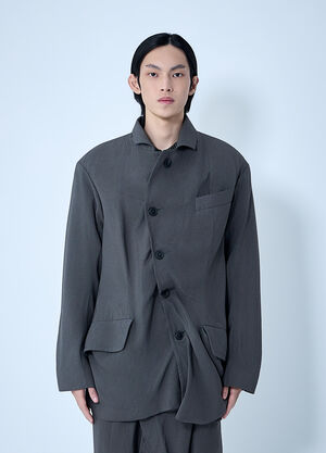 Vivienne Westwood Asymmetrical Wool Blazer Grey vvw0163001