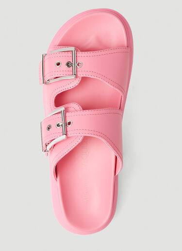 Alexander McQueen Buckle Sandals Pink amq0251077