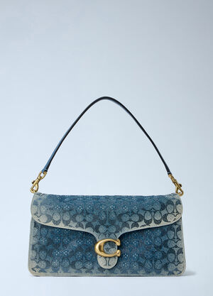 Coach Tabby Shoulder Bag 36 in Regenerative Cotton Denim Blue coa0265031