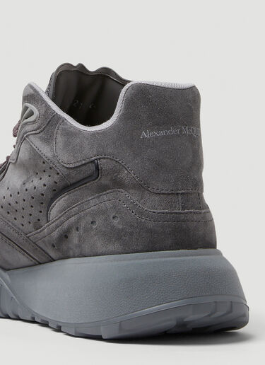 Alexander McQueen High Top Court Sneakers Dark Grey amq0149036