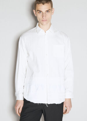 Jil Sander Lace Panels Shirt Black jil0153003