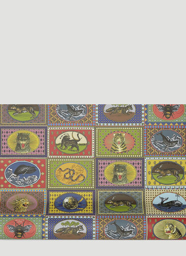 Gucci Tiger Cards Wallpaper Multicolour wps0638419