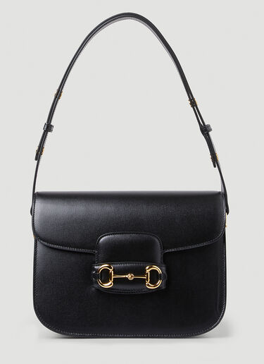 Gucci 1955 Horsebit Shoulder Bag Black guc0239075