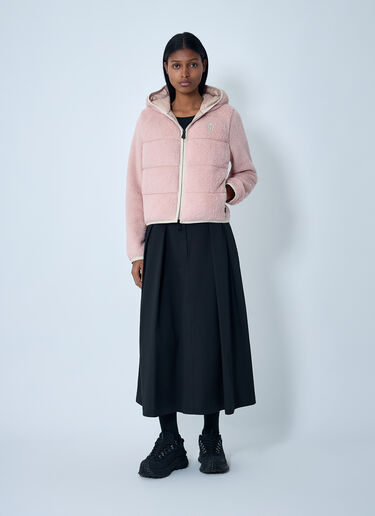 Hooded Logo Motif Jacket Moncler Grenoble Hooded Logo Motif Jacket Pink mog0262011