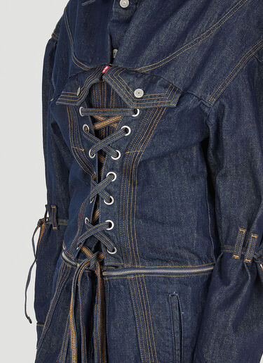Levi's x No Sesso x Levi's 코르셋 지퍼 오프 트러커 데님 재킷 블루 lvn0349003