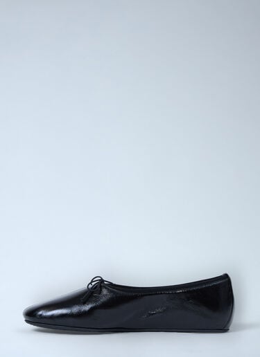 PHOEBE PHILO Gathered Flat Shoes Black phl0262023