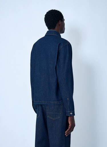 Denim Compass Patch Shirt Stone Island Denim Compass Patch Shirt Denim sto0162089