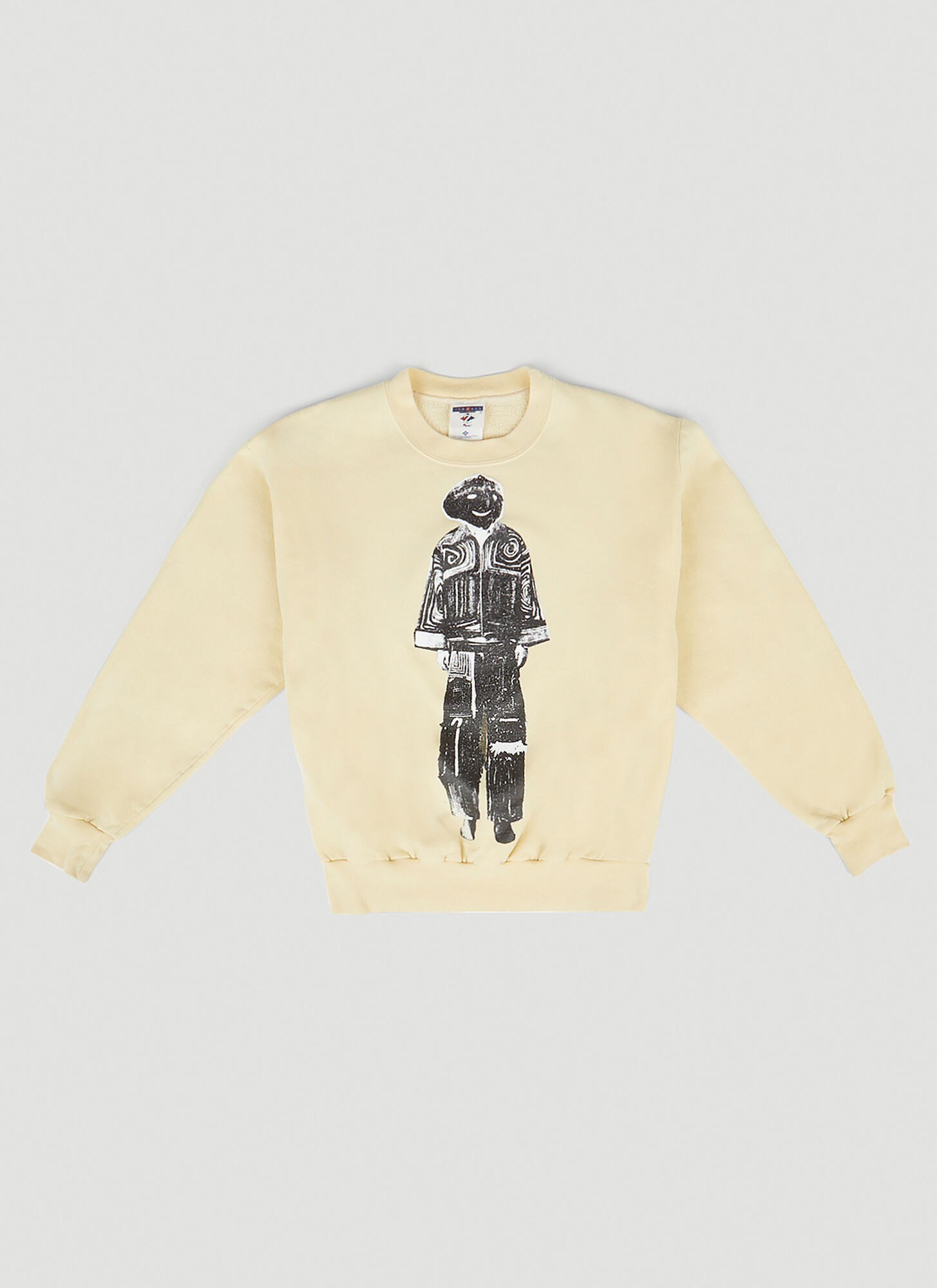 Drx Farmaxy For Ln-cc Graphic Print Sweatshirt Unisex Yellow