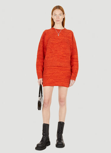 LN-CC® - Wynn Hamlyn: Mosaic Skirt - Orange Wynn Hamlyn Mosaic Skirt Orange wyh0249005