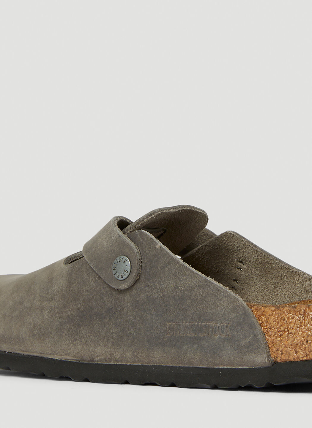 Oiled leather mules clearance