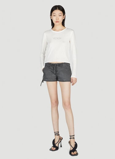Washed Shorts Guess USA Washed Shorts Black gue0252003