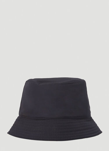Alexander McQueen 徽标刺绣渔夫帽 黑色 amq0151112