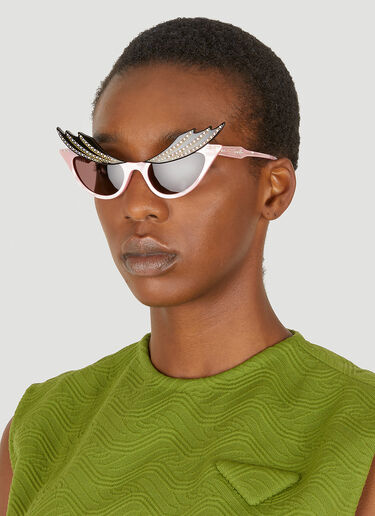 Gucci Hollywood Forever Cat Eye Sunglasses Pink guc0247359
