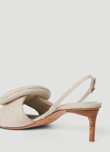 Jacquemus Les Sandals Cuscinu Heels Beige jac0250103