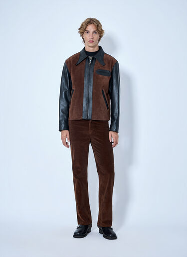 Marni Leather and Suede Panel Jacket Black mni0165004