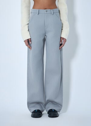 RIER Wide-Leg Tailored Trousers Grey rrr0264002
