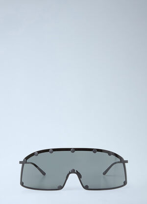 Rick Owens Shielding Sunglasses Black ris0353003