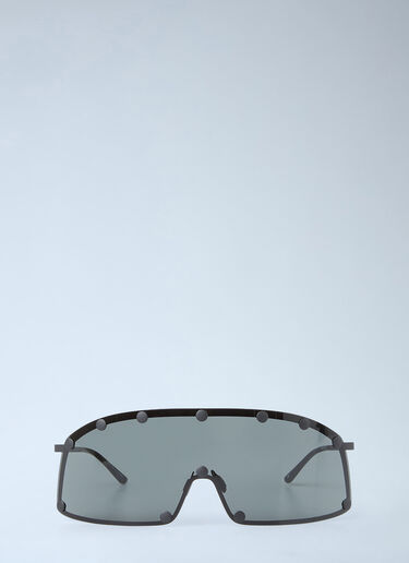 Rick Owens Shielding Sunglasses Black ris0353003