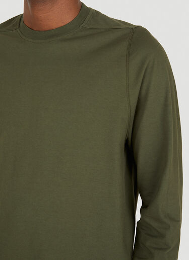 Rick Owens Crewneck Long Sleeve T-Shirt Green ric0149017