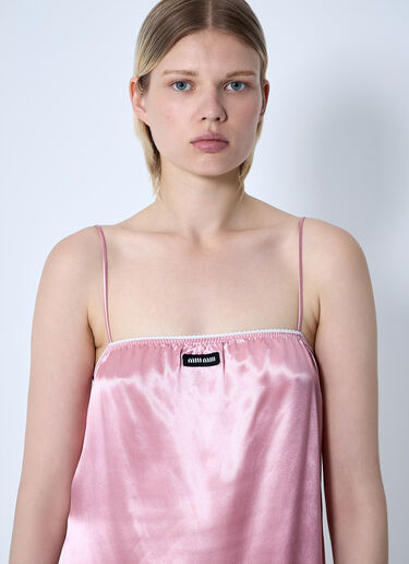Miu Miu Satin Dress Pink miu0261008