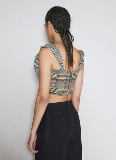 Vivienne Westwood 선데이 코르셋 탑 그레이 vvw0253004