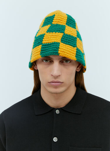 Stüssy Check Knit Bucket Hat Green sts0153026