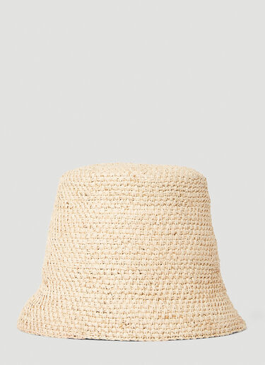 Jacquemus Le Bob Ficiu Bucket Hat Beige jac0251119