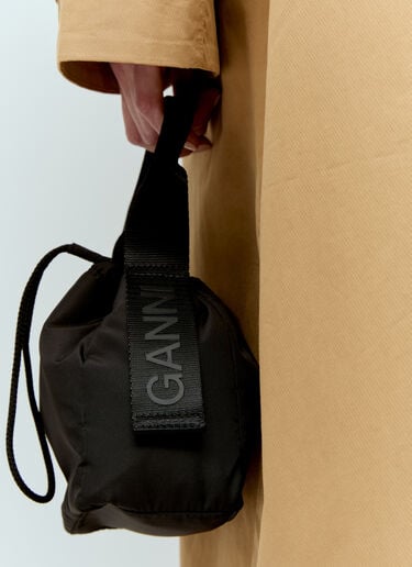GANNI 科技手袋 黑色 gan0256011
