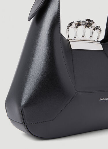 Alexander McQueen The Jewelled Hobo Bag Black amq0251042