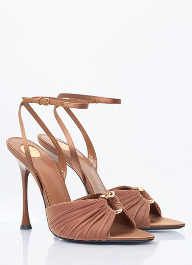 Saint Laurent Lola Sandals Brown sla0258013