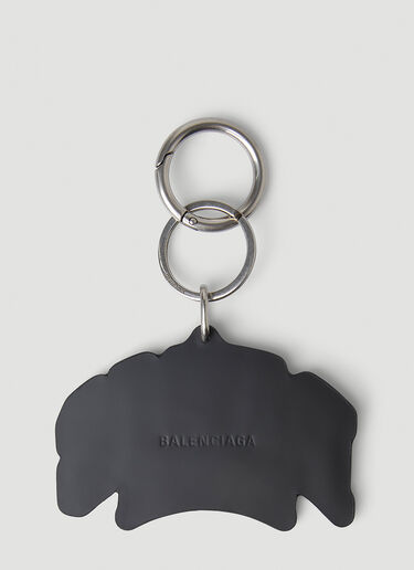 Balenciaga Paris Logo Keyring Black bal0148021