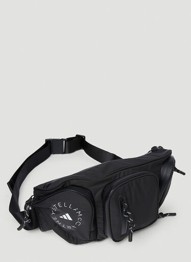 adidas by Stella McCartney 로고 프린트 벨트백 블랙 asm0251039