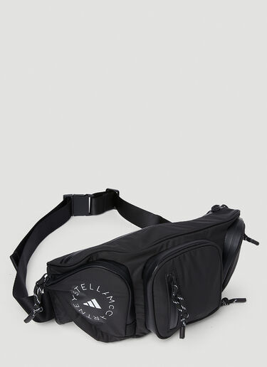 adidas by Stella McCartney Logo Print Belt Bag Black asm0251039