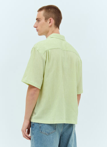 Stüssy Flat Bottom Crinkled Shirt Green sts0157005