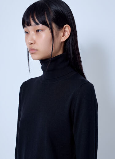 LN-CC® - Max Mara: Turtleneck Wool Sweater - Black Max Mara Turtleneck Wool Sweater Black max0266027