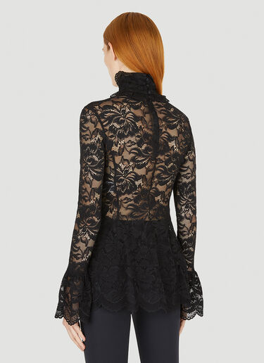 Scalloped Lace Top Rabanne Scalloped Lace Top Black pac0251032