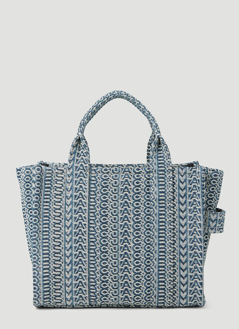 Marc Jacobs Monogram Washed Denim Mini Tote Bag Black mcj0253030