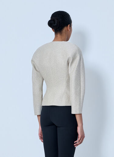 Jacquemus La Petite Veste Ovalo Jacket Beige jac0264025