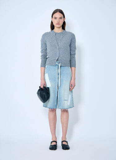 Maison Margiela Wool Cardigan Grey mla0259009